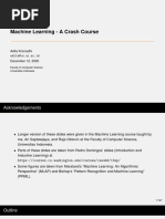 Machine Learning Crashcourse