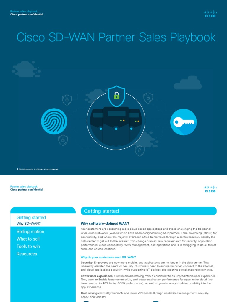 Cisco Sd Wan Partner Sales Playbook Pdf Cisco Systems Cloud Computing