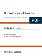 Human Computer Interaction: Comsats Unviersity Islamabad Wah Campus