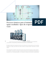 Procesos Térmicos para El Tratamiento de Aguas Residuales