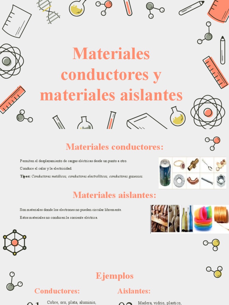 Materiales Conductores y Materiales Aislantes | PDF | Aislador ...