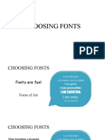 Choosing Fonts