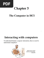 The Computer in HCI