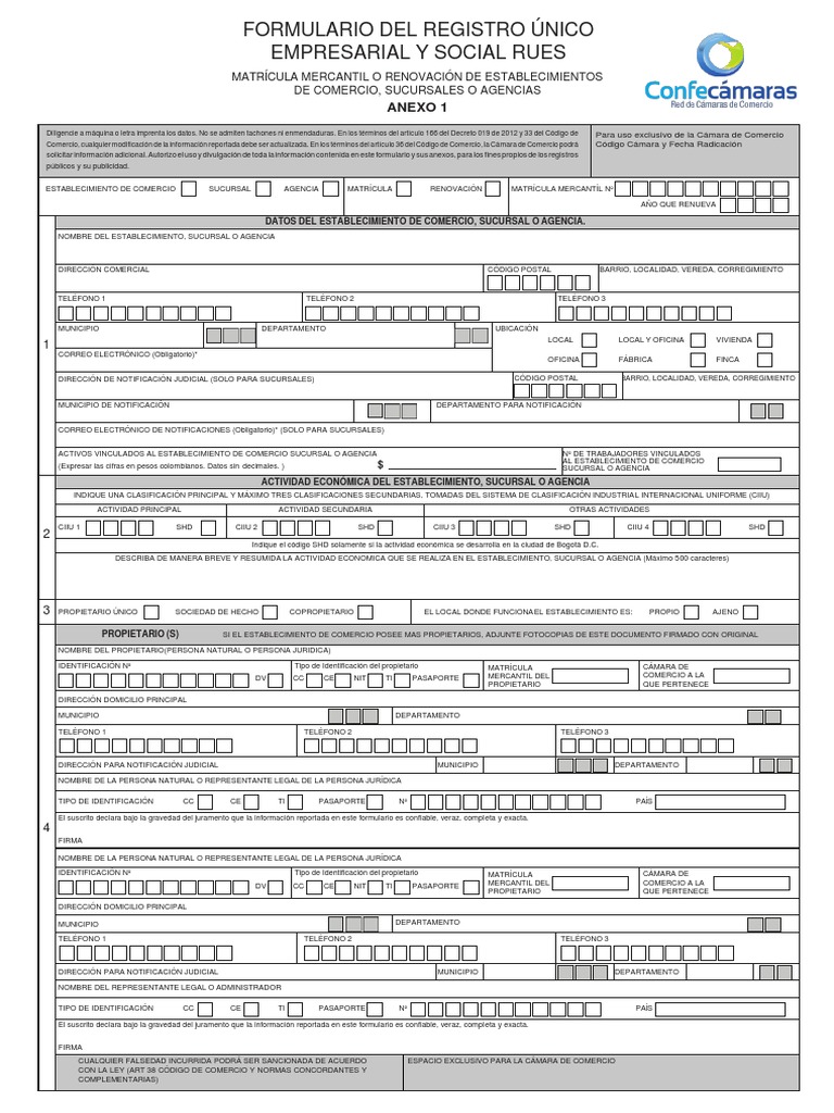 Registro Único Empresarial RUES | PDF | Business