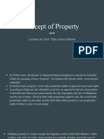 Concept of Property: Lectures by Prof. Tripti Arora Dohutia