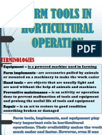 Farm Tools and Equipment Terminologies