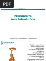 Ergonomia - aula introdutória