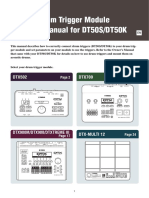 Drum Trigger Module Setup Manual For DT50S/DT50K: DTX502 DTX700