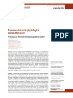 RBCDH: Assessment of Acute Physiological Demand For Soccer