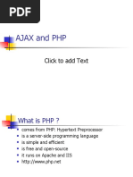 Ajax and PHP: Click To Add Text