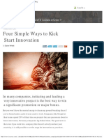 Four Simple Ways To Kick Start Innovation - Ivy Exec Blog