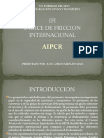 IFI Indice de Friccion Internacional: Aipcr