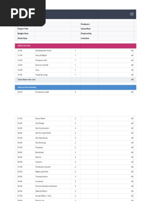 Copie de Film Budget Template — StudioBinder