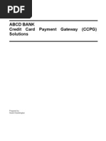 Abcd Bank Credit Card Payment Gateway (CCPG) Solutions