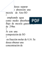 Parcial Operaciones Unitarias II - Octubre 8 - 2020