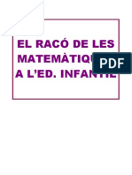 Les Matemàtiques A L'ed. Infantil