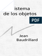 Baudrillard, Jean - El Sistema de Los Objetos