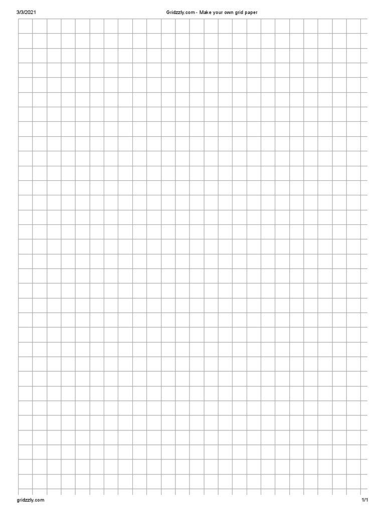 Make Your Own Grid Paper Pdfs | Online Plain Graph Paper Printable – OMHJV