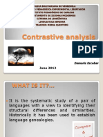 Contrastive Analysis - Error Analysis Presentation