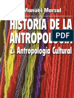 Historia de La Antropologia Vol 2. Manuel Marzal