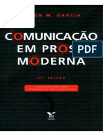 Comunicação em Prosa Moderna Othon Garcia Discurso Citado Verbos de Dizer