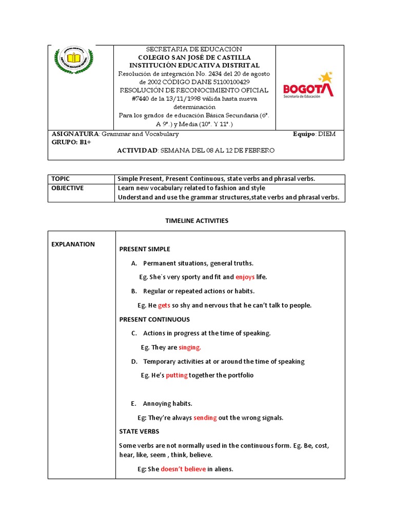 Grammar and Vocabulary B1+ | PDF | Grammar | Language Mechanics