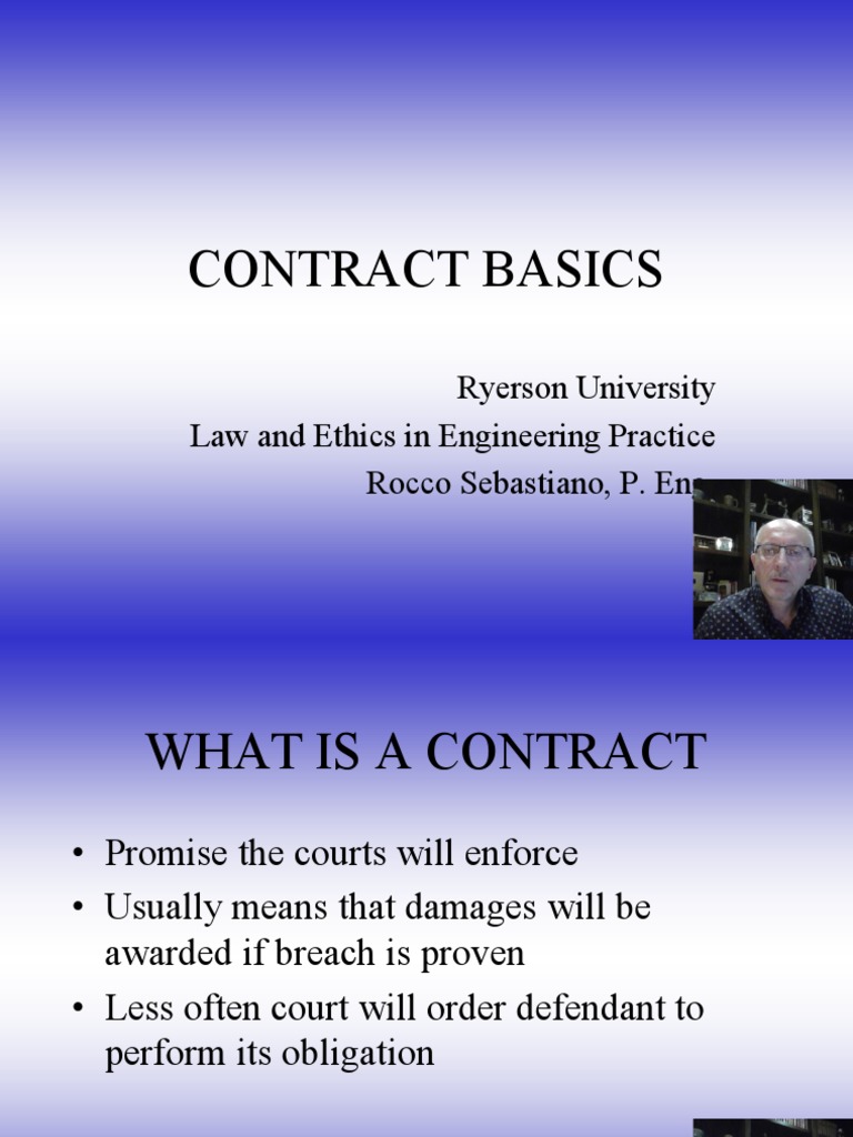 Understanding Contract Law Basics | PDF | Breach Of Contract ...
