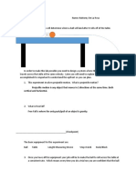 Projectile Motion Is Any Object That Moves in 2 Directions at The Same Time. Both Vertical and Horizontal