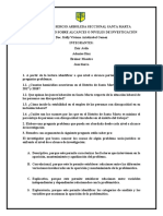 Taller Práctico Sobre Alcances o Niveles de Investigación