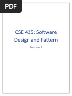 CSE 425: Software Design and Pattern: Section 1