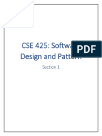 CSE 425: Software Design and Pattern: Section 1