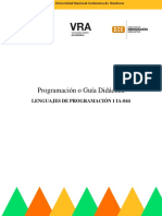 LENGUAJES DE PROGRAMACIÓN 1 IA-044 - ProgramaciónDidáctica-III-PAC-2020