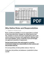 Why Define Roles and Responsibilities