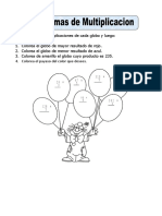 resolución de problemas multiplicación