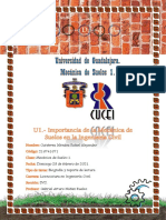 U1. - Importancia de La Mecánica de Suelos en La Ingeniería Civil