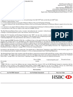 HSBC Usa Inc.: The Securities: Are Not FDIC Insured Are Not Bank Guaranteed May Lose Value