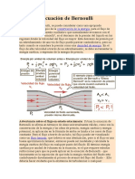 Ecuación de Bernoulli