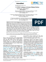 Application of DOE-TOPSIS Technique in Decision-Making Problems