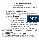 Forms of Ulp in Bargaining