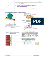 1 Chapitre 1 Mécanismes de Transformations de Mouvements Par Engrenages - 2018