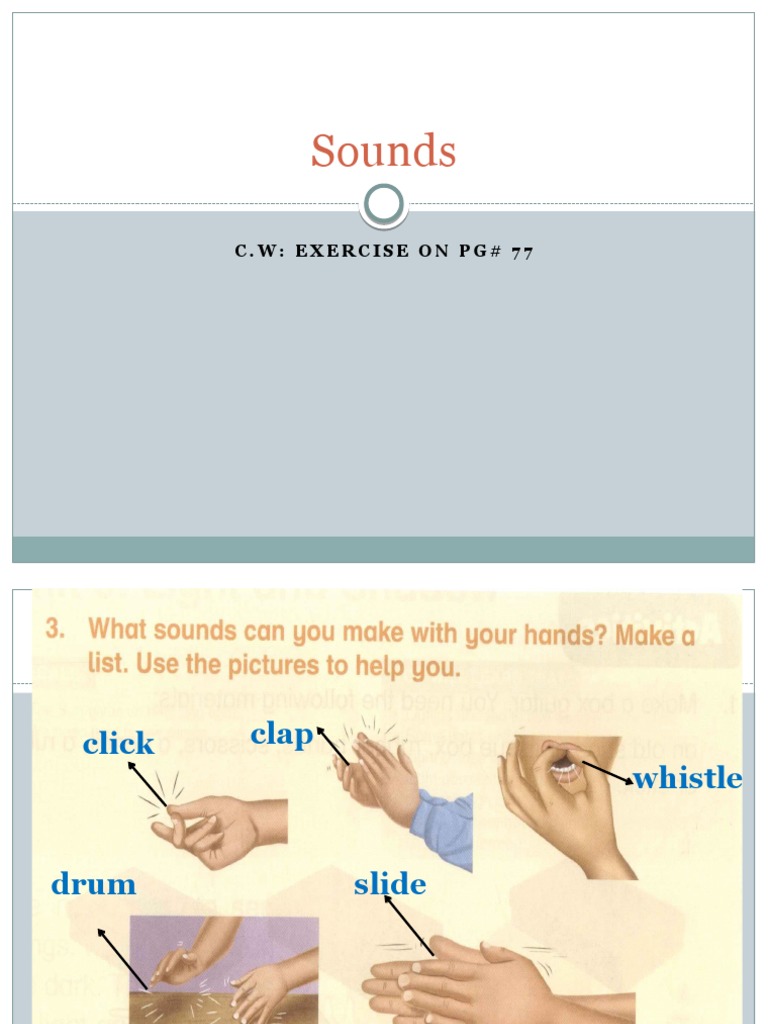 Sound Exercise and Homework | PDF