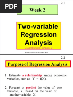 Two-Variable Regression Analysis