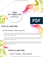 Abstract Colorful Waves PowerPoint Templates Widescreen