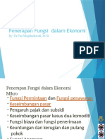 Penerapan Fungsi Dalam Ekonomi