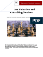 Business Valuation and Consulting Services: Specialists