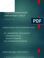 Asuhan Kegawatdaruratan Kehamilan Lanjut