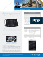 Sunpower Flexible Solar Panels - Spr-E-Flex-170 6X8: High Power and Flexible