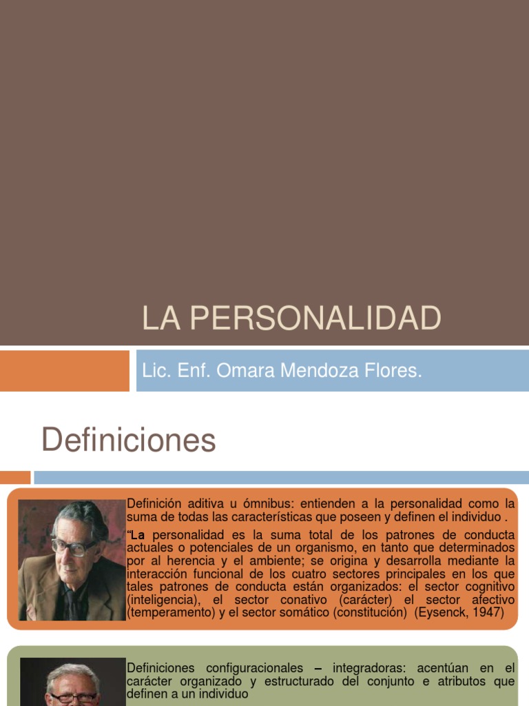Psicologia de La Personalidad | PDF | Temperamento | Comportamiento