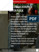 Pencegahan Korupsi Di Sektor Publik