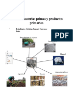 Árbol de Materias Primas y Productos Primarios